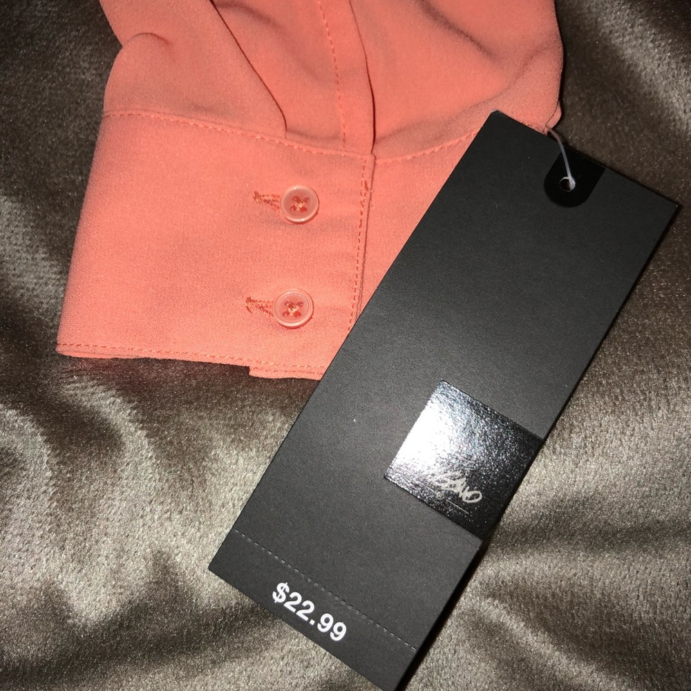 NWT Mossimo Coral Blouse - Picture 5 of 6